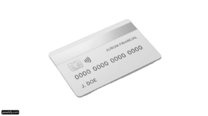 Silver credit card on a white background png transparent background