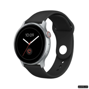 Smart watch with a heart rate monitor on the screen png transparent background