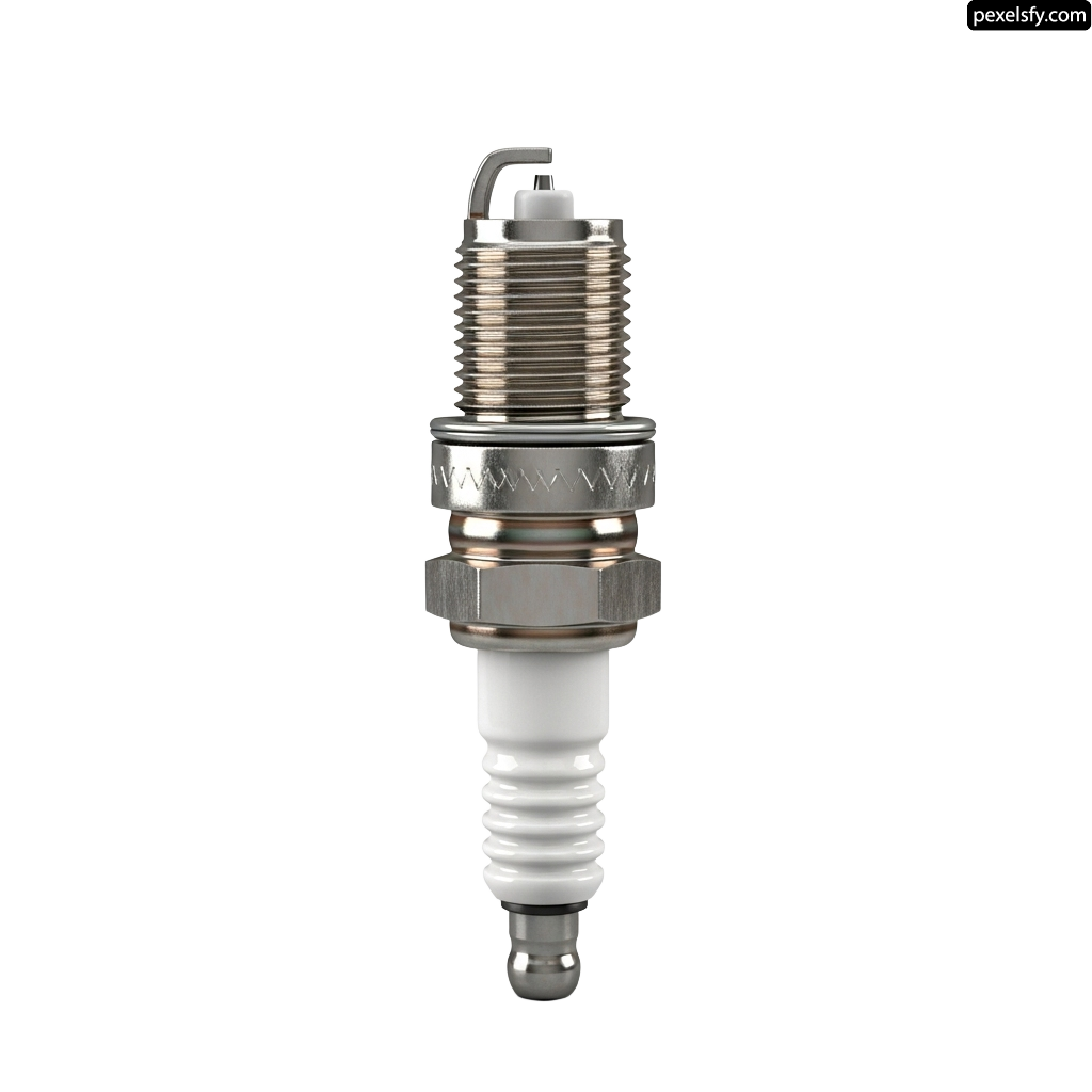 Spark plug on a white background png transparent background