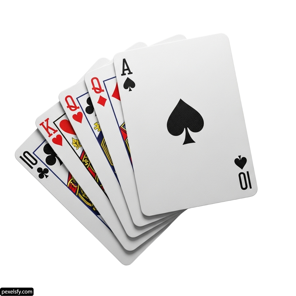 Stack of four aces of spades on a white background png transparent background