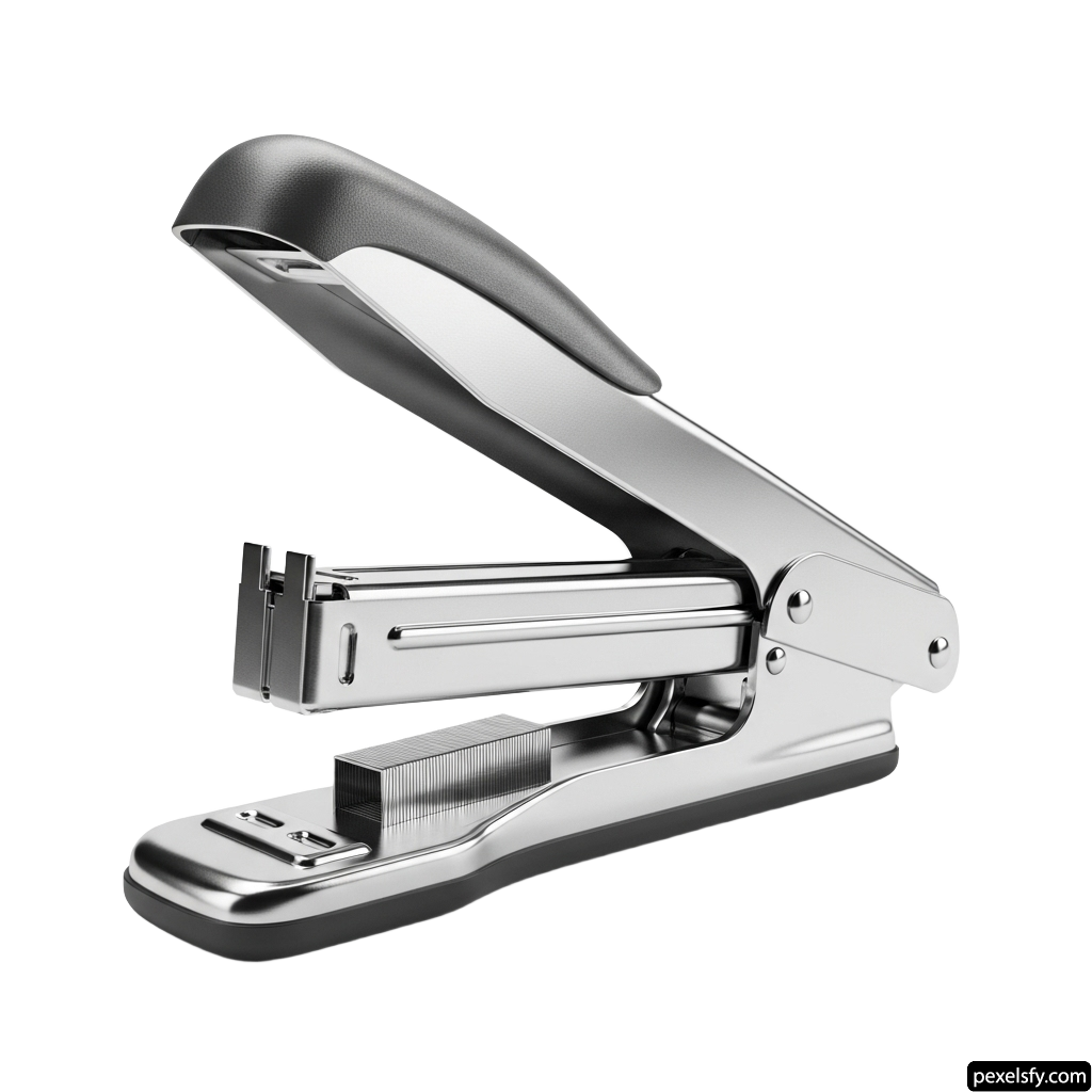 Stapler on a white background png transparent background