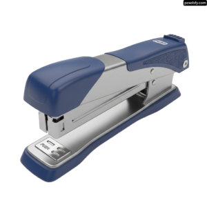 Stapler on a white background with a blue handle png transparent background