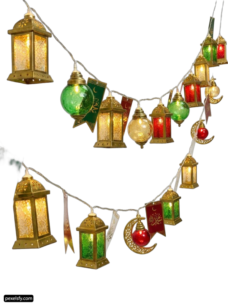 String of lights that are hanging from a string png transparent background