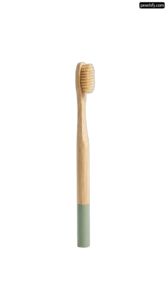 Toothbrush with a wooden handle on a white background png transparent background