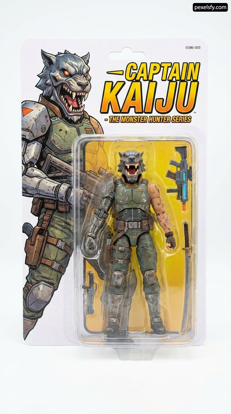 Toy figure of a man with a gun in his hand