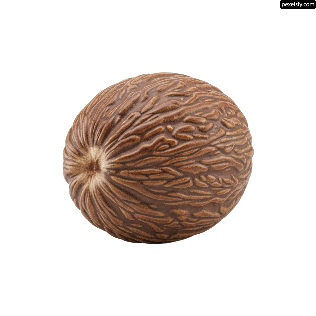 Walnut on a white background png transparent background