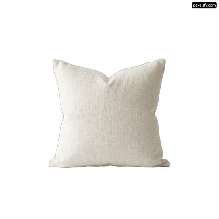 White pillow on a white background png transparent background
