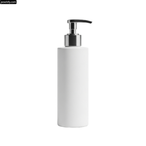 White soap dispenser on a white background png transparent background