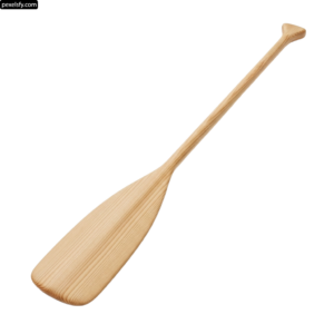 Wooden paddle on a white background png transparent background