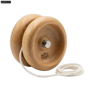 Wooden yoyo with a rope attached to it png transparent background