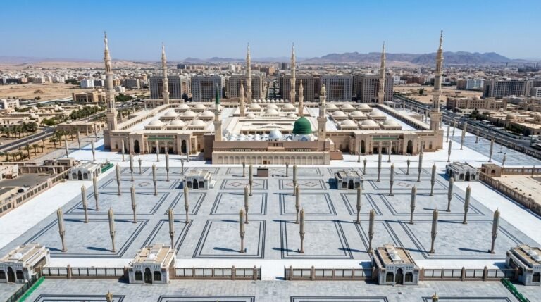 Aerial view masjid an nabawi com…