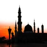 Prophet mosque dome silhouette