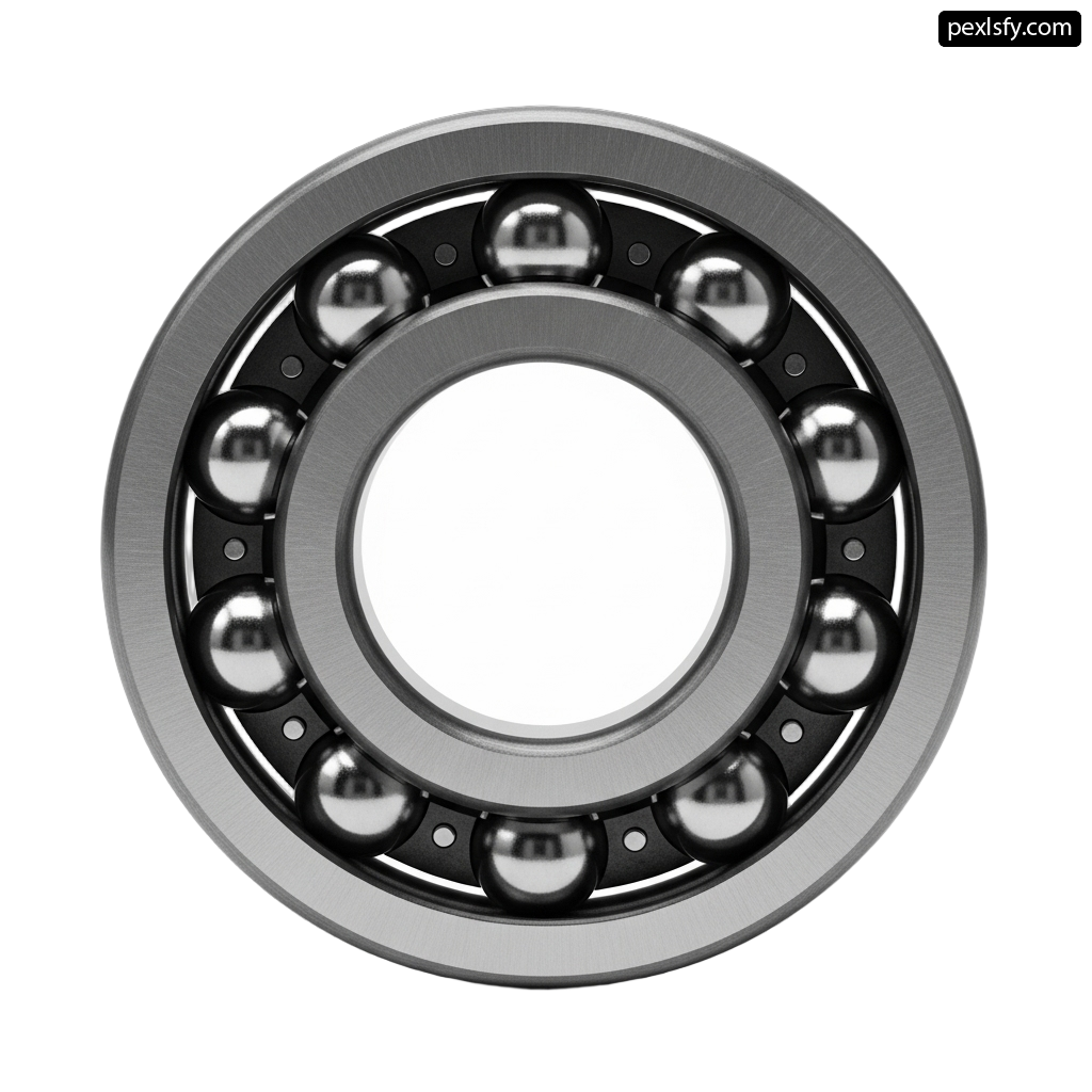 Ball bearing on a white background png transparent background