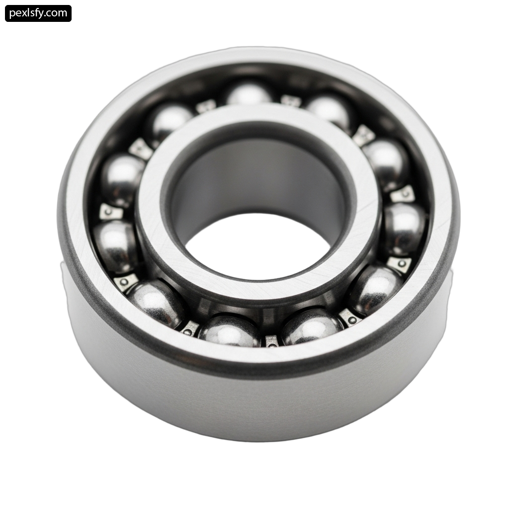 Ball bearing on a white background png transparent background