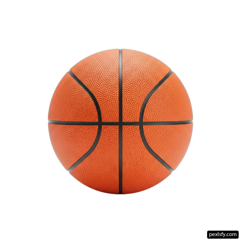 Basketball on a white background png transparent background