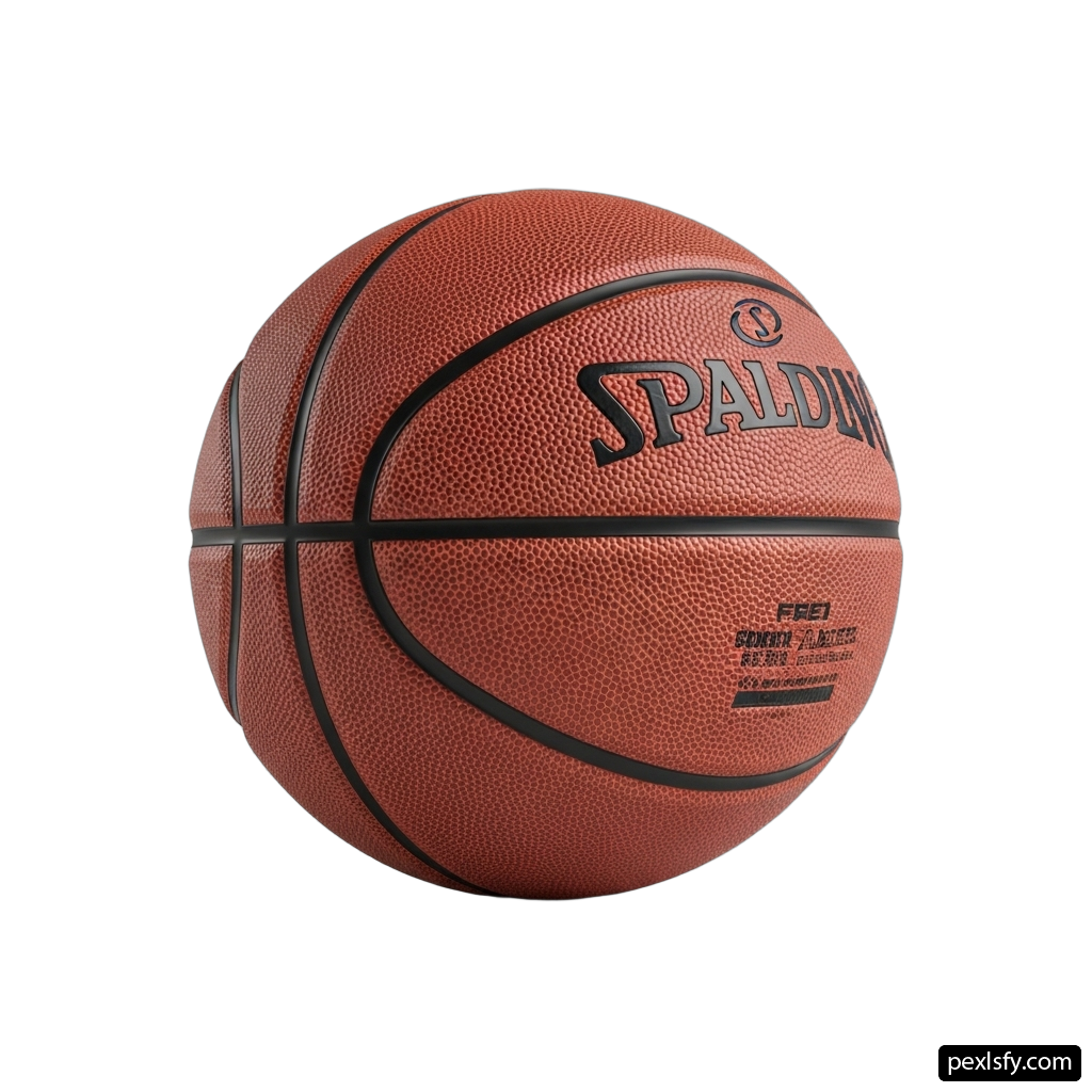 Basketball on a white background png transparent background