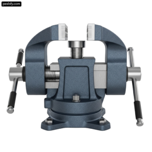 Bench vise on a white background png transparent background
