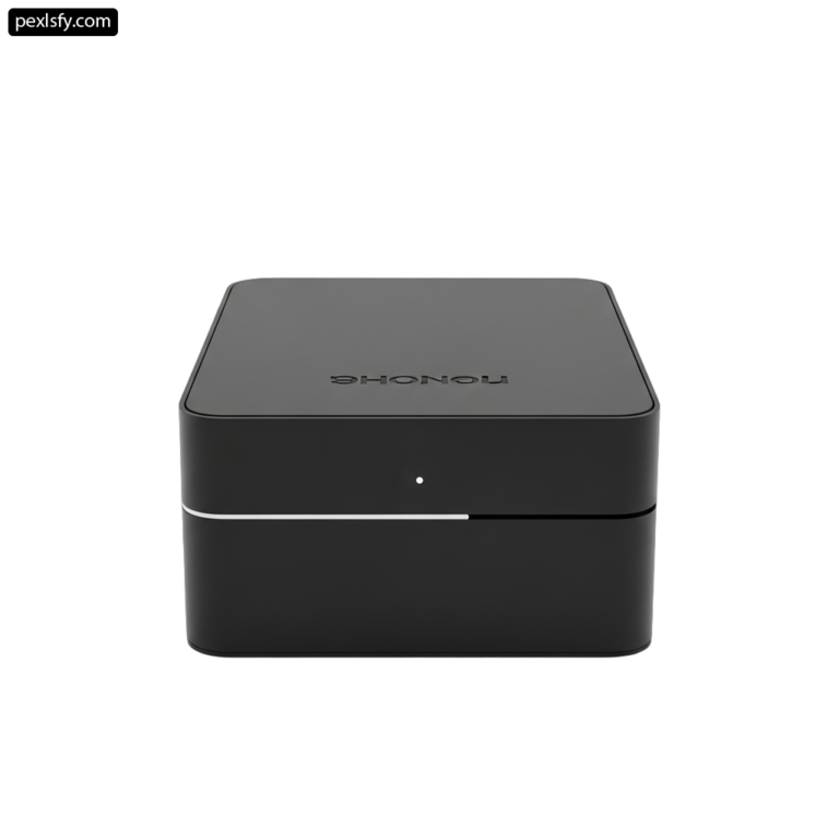 Black box with a white logo on it png transparent background