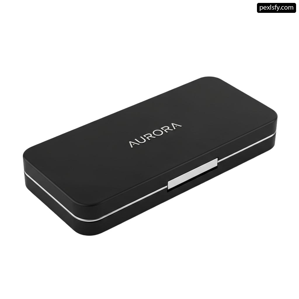 Black box with a white logo on it png transparent background
