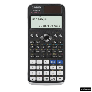 Black calculator with a white background png transparent background