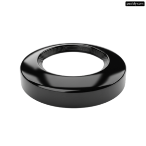 Black ring on a white background png transparent background