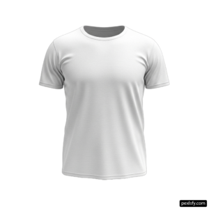 Blank white t-shirt on a white background png transparent background
