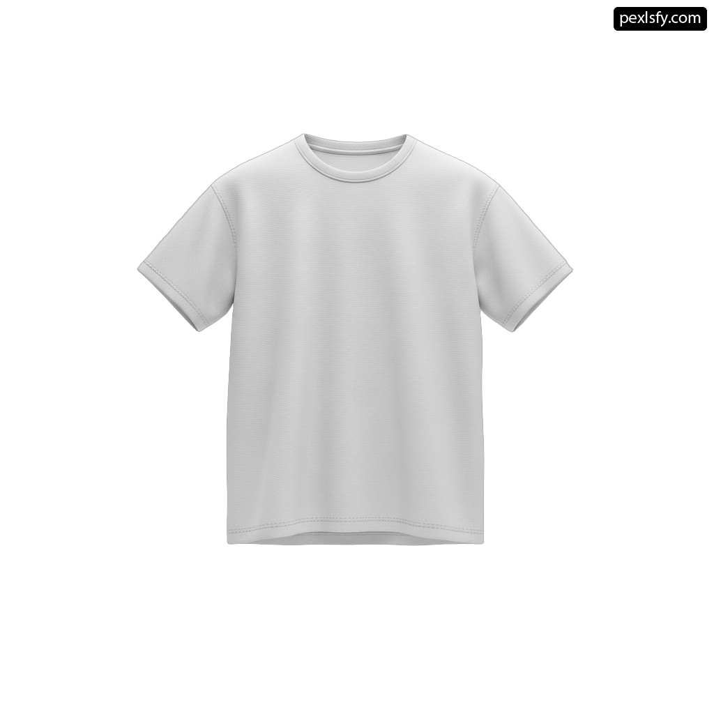 Blank white t-shirt on a white background png transparent background