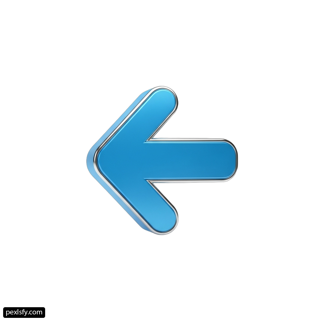 Blue arrow on a white background png transparent background