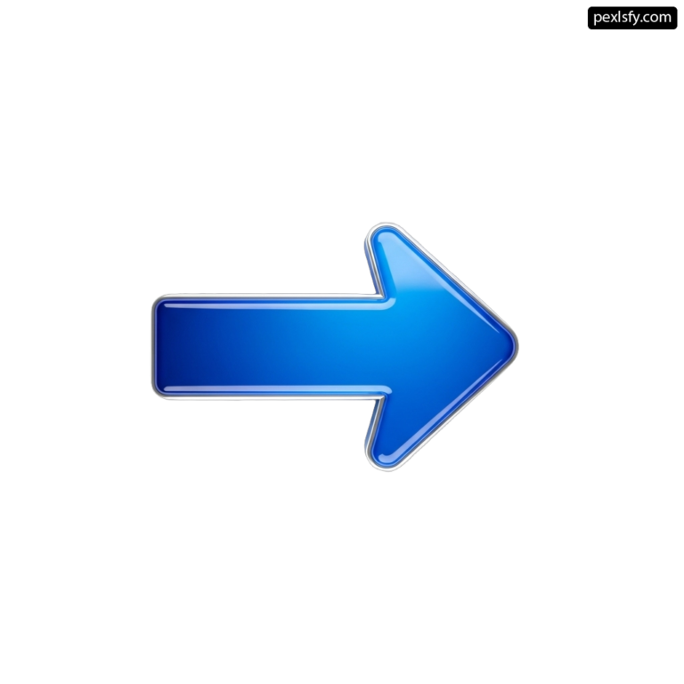 Blue arrow pointing to the right png transparent background