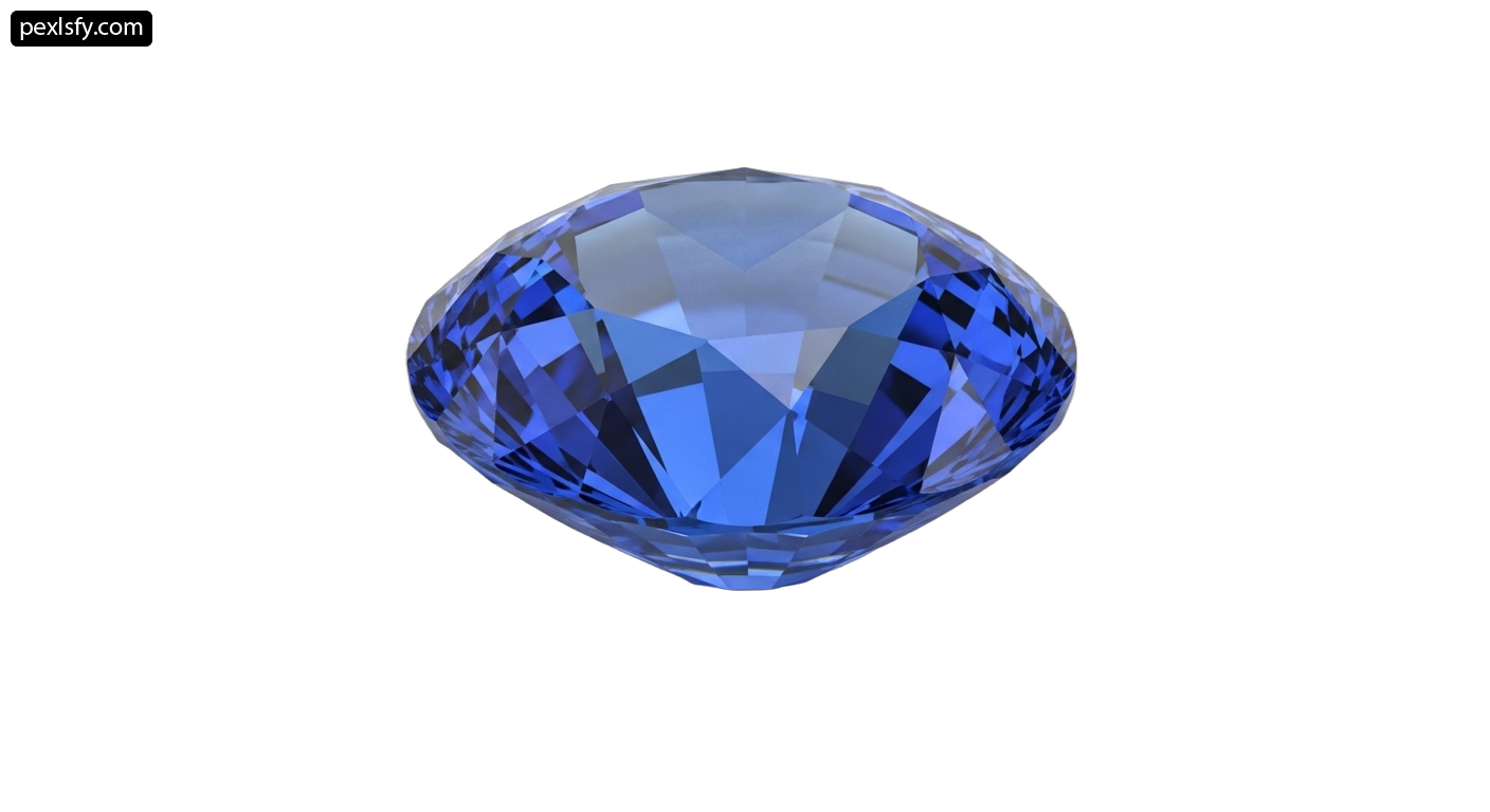 Blue diamond on a white background png transparent background