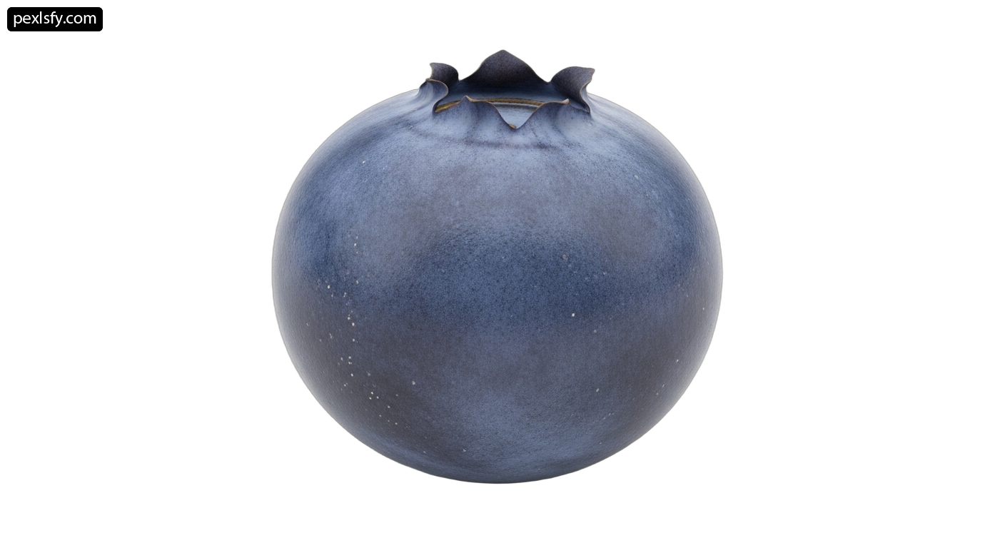 Blue vase sitting on top of a white surface png transparent background