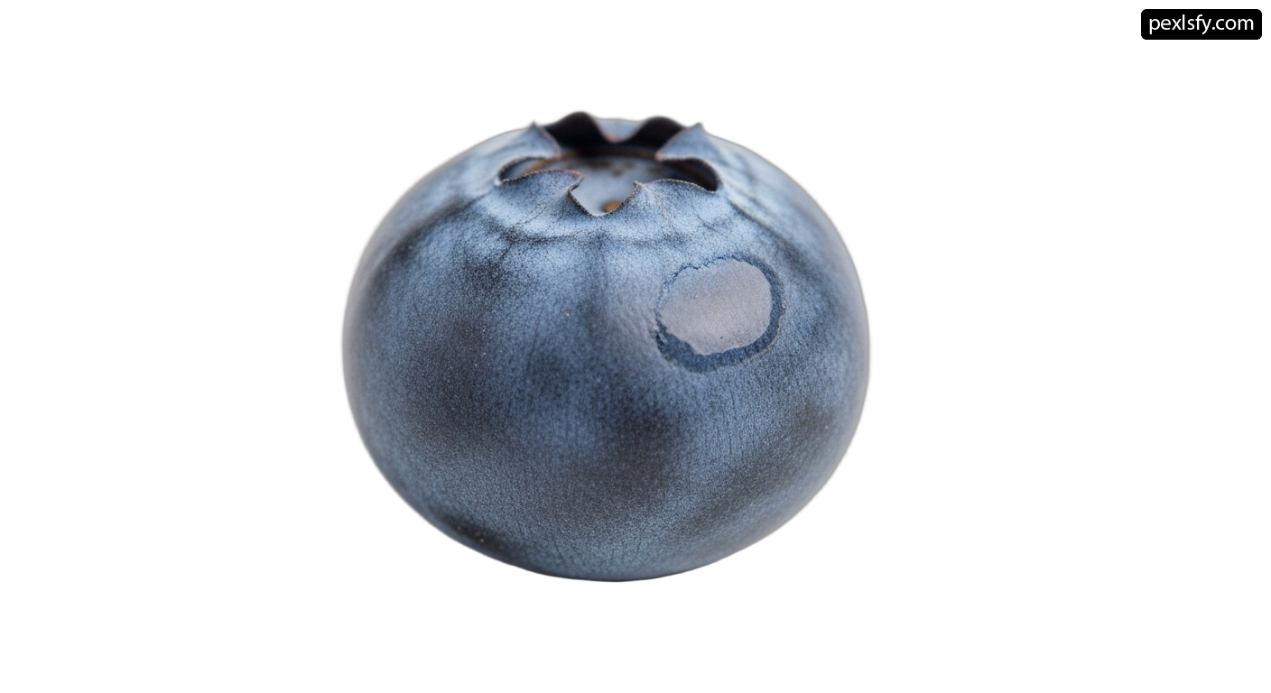 Blueberry on a white background png transparent background