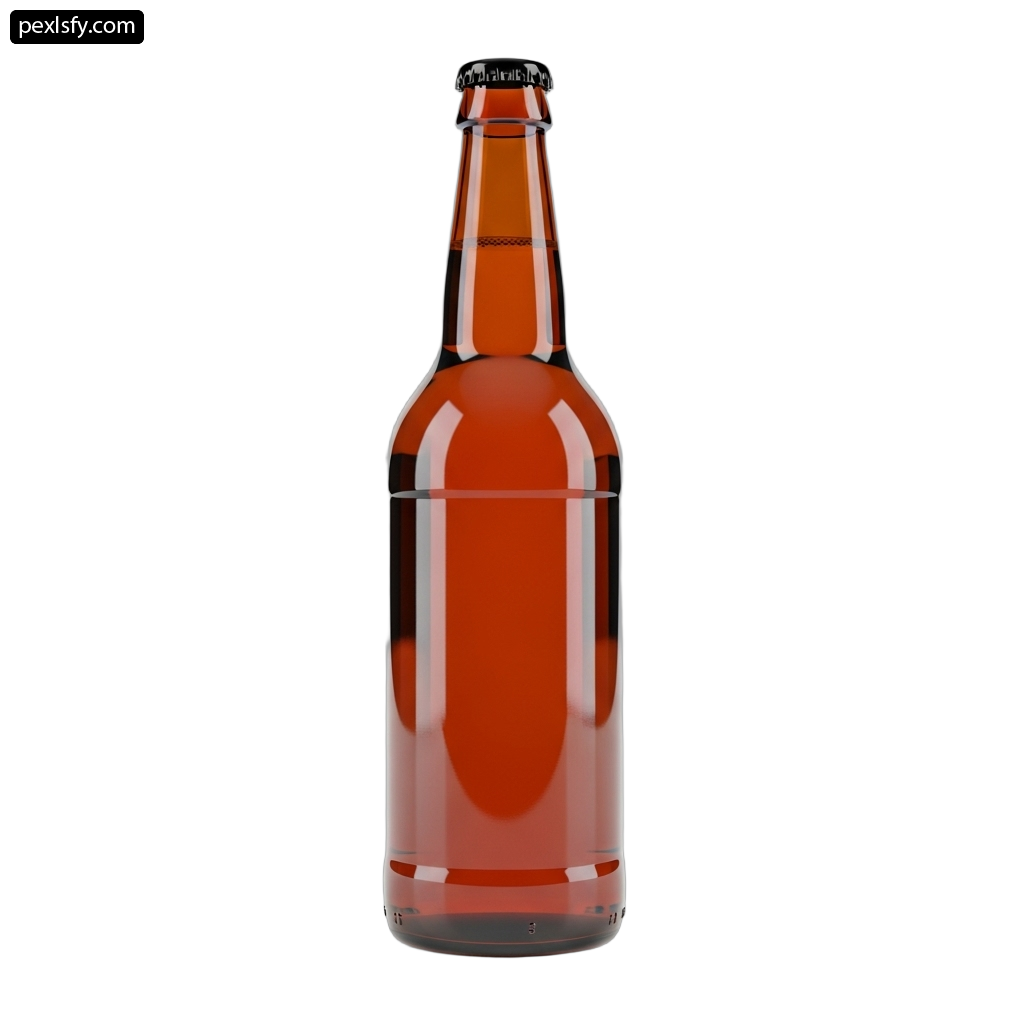 Bottle of beer on a white background png transparent background