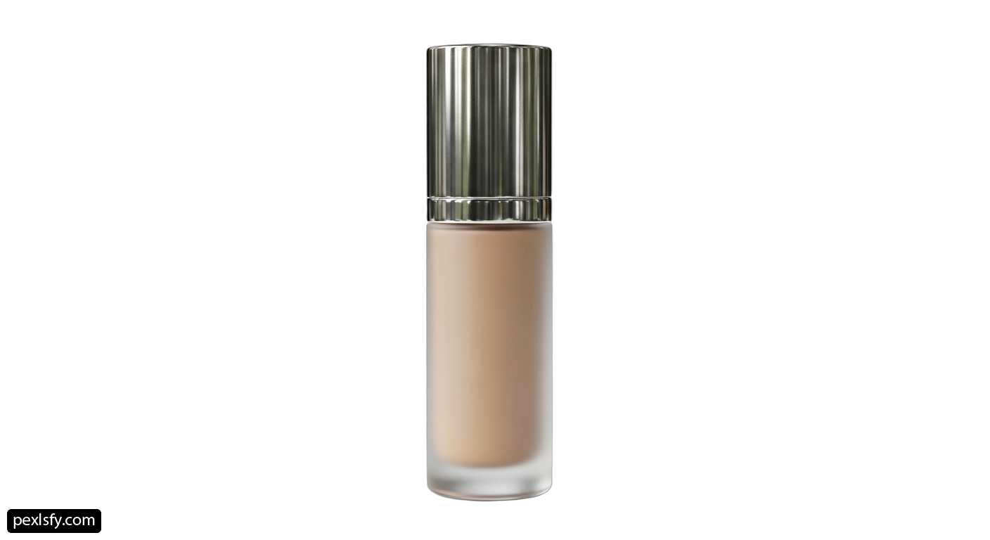 Bottle of concealer on a white background png transparent background