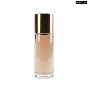 Bottle of liquid foundation on a white background png transparent background