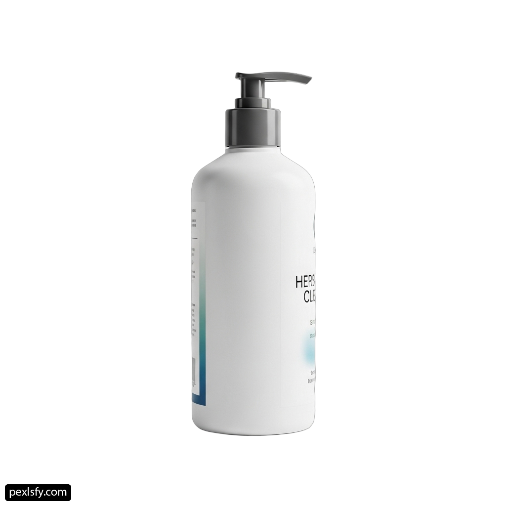 Bottle of liquid soap on a white background png transparent background