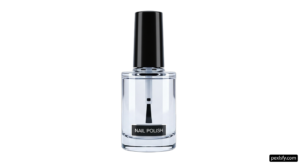 Bottle of nail polish on a white background png transparent background