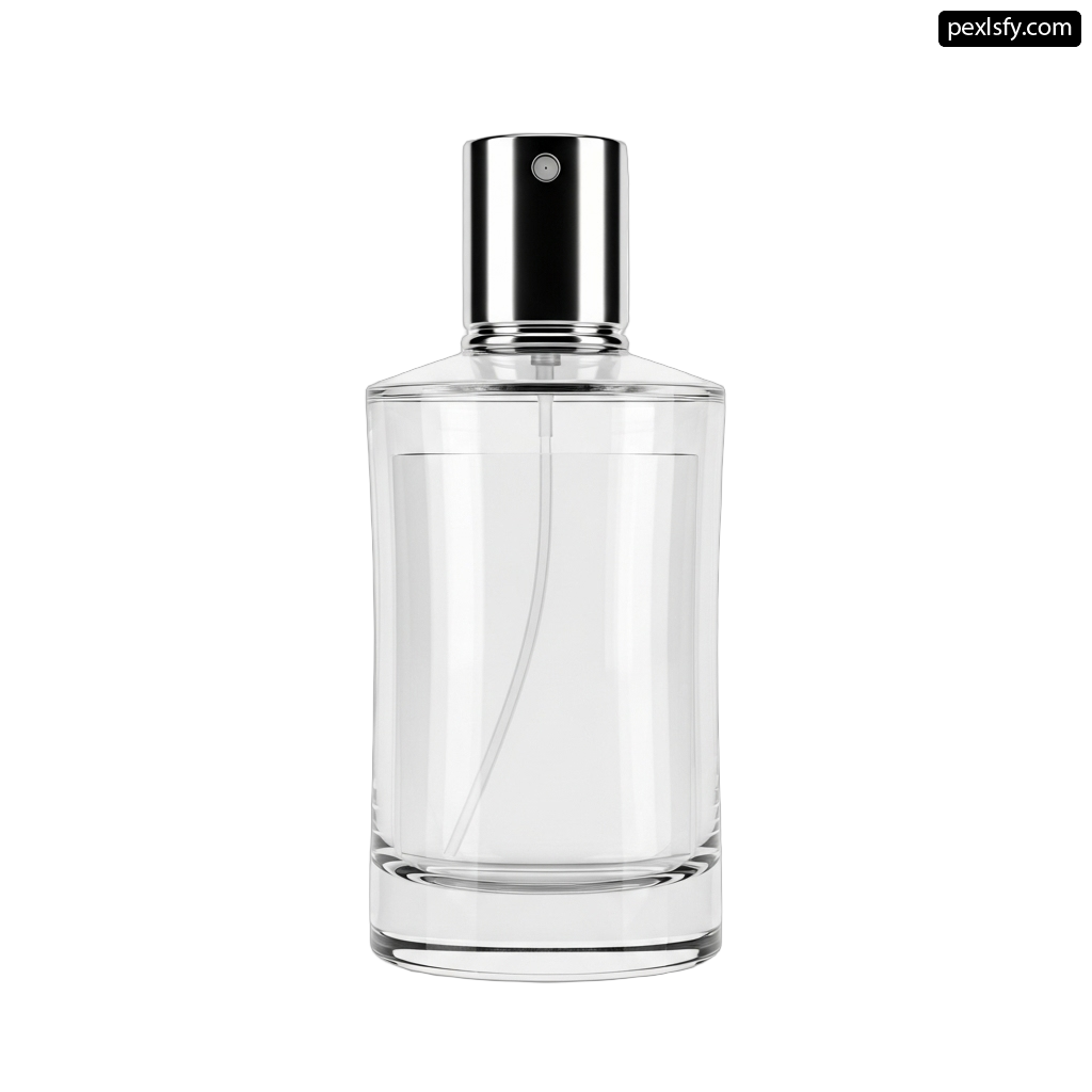 Bottle of perfume on a white background png transparent background