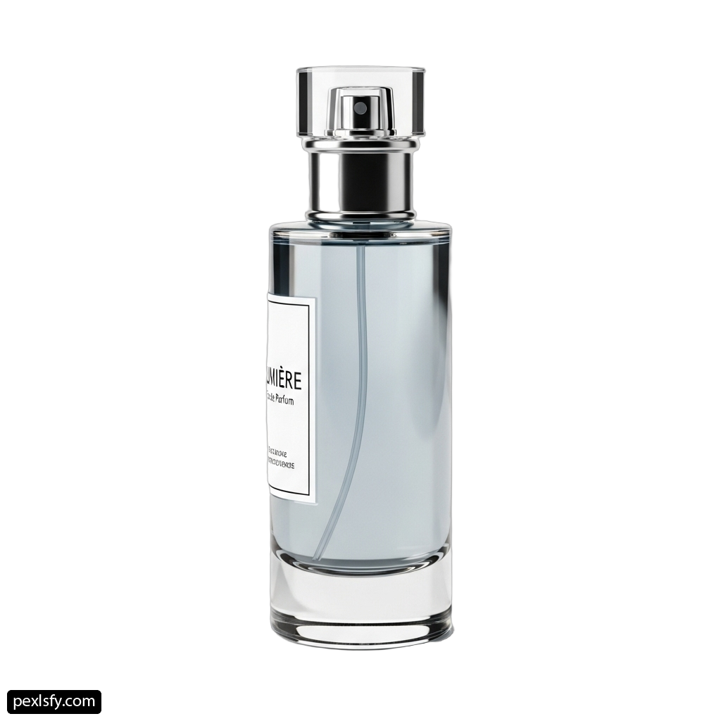 Bottle of perfume on a white background png transparent background