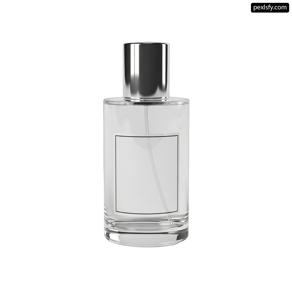 Bottle of perfume on a white background png transparent background