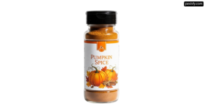 Bottle of pumpkin spice on a white background png transparent background