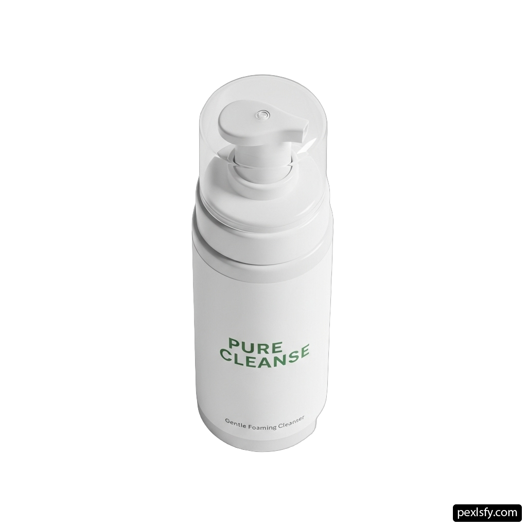 Bottle of pure cleanse on a white background png transparent background