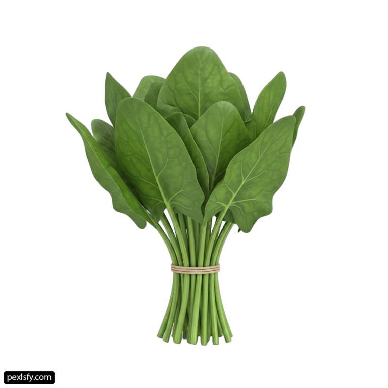 Bunch of spinach on a white background png transparent background