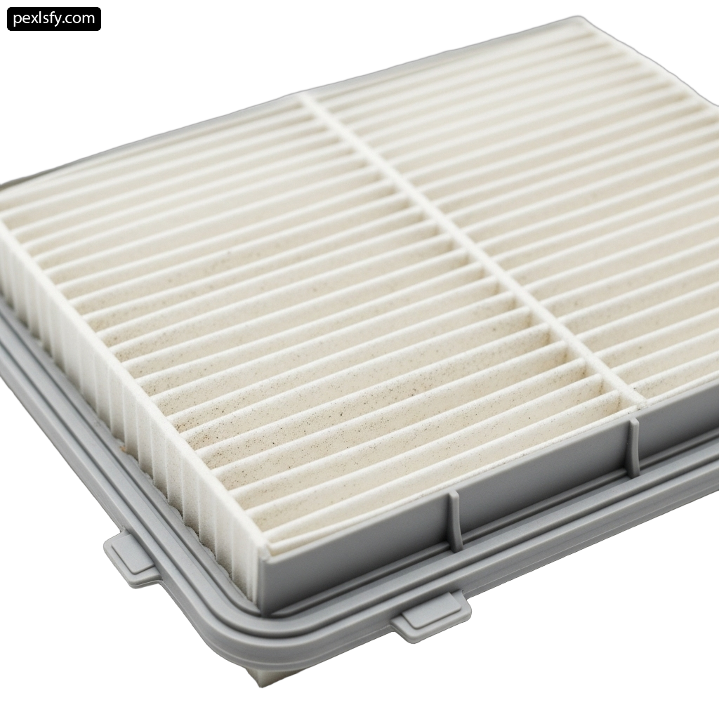 Cabin air filter on a white background png transparent background