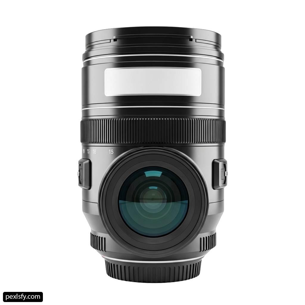 Camera lens on a white background png transparent background