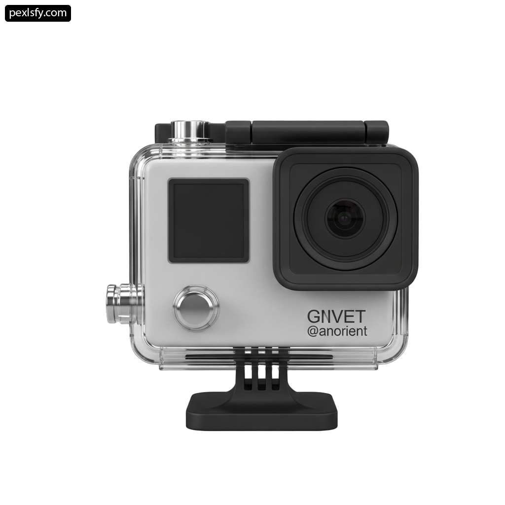 Camera that is sitting on top of a stand png transparent background