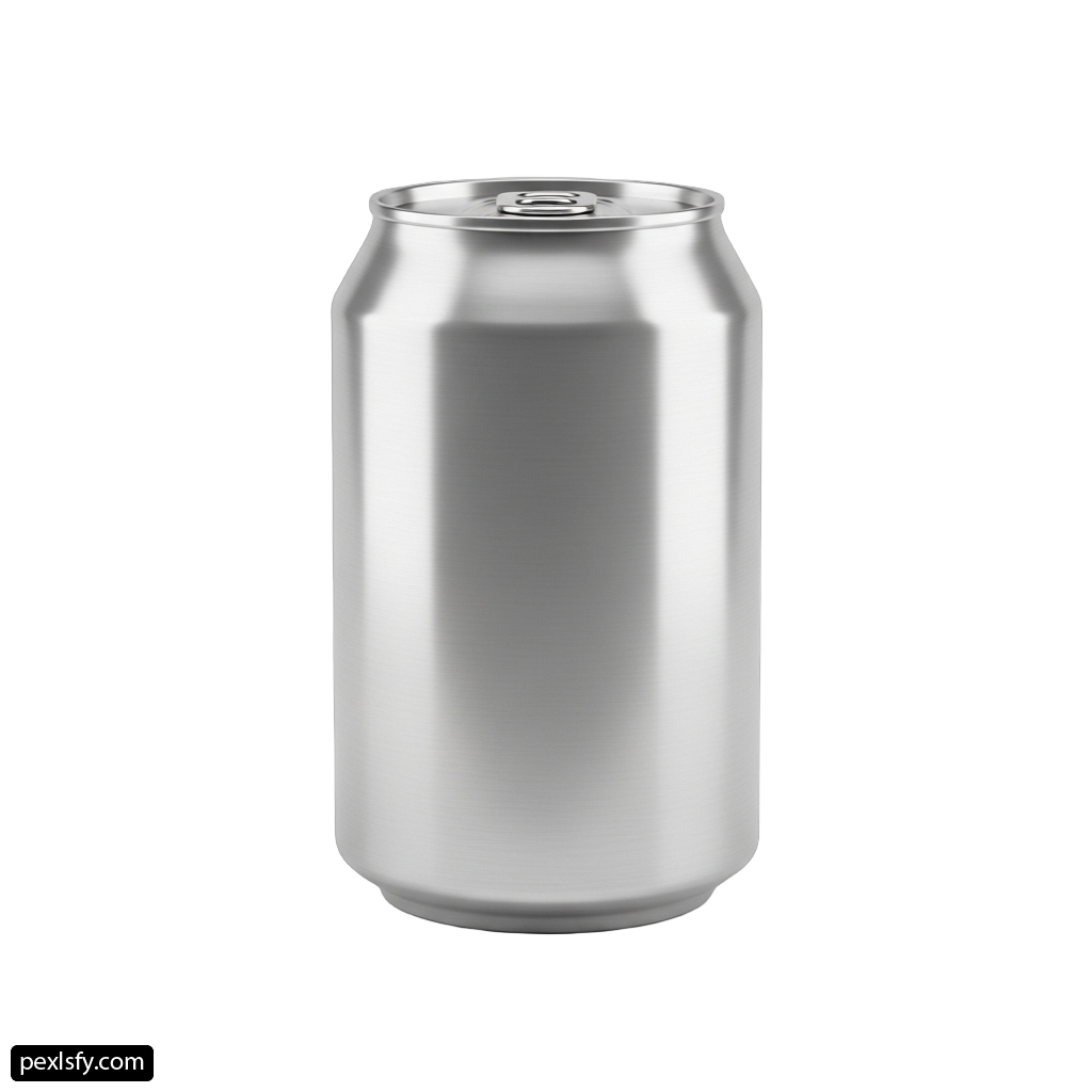 Can of soda on a white background png transparent background