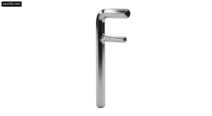 Chrome faucet on a white background png transparent background