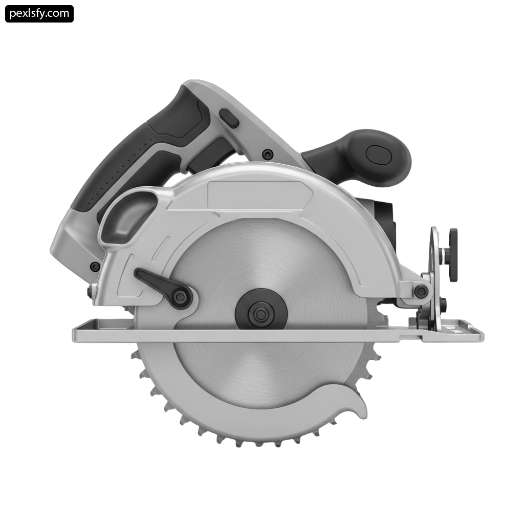 Circular saw on a white background png transparent background