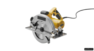 Circular saw with a cord attached to it png transparent background
